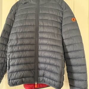 SAVE THE DUCK Navy Blue Puffer Jacket
